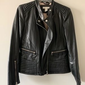 Faux leather jacket